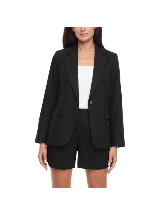Express Jackets & Blazers - Express Womens Black Tailored Blazer Size L Button-Front Long Sleeve